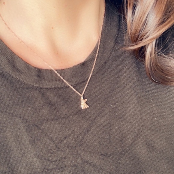 Rose Gold Dainty Bulldog Necklace - Picture 14 of 15